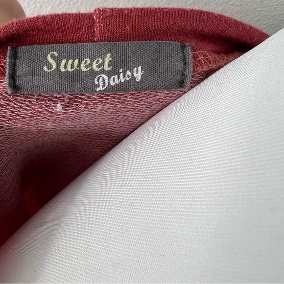 Tequila, Tacos & Naps Long Sleeve Lightweight Crop Shirt Size Small - Picture 5 of 5